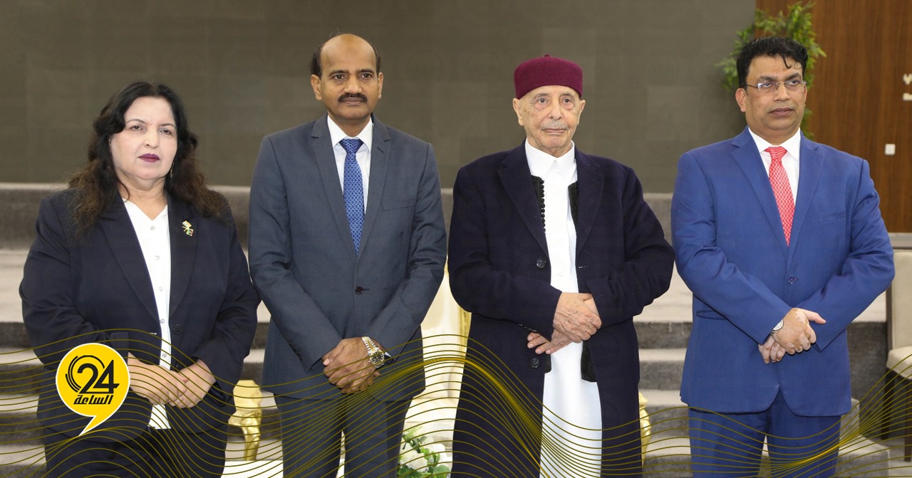 ليبيا – عقيلة يبحث مع السفير الهندي تعزيز التعاون في مجالات التنمية والإعمار والنهضة