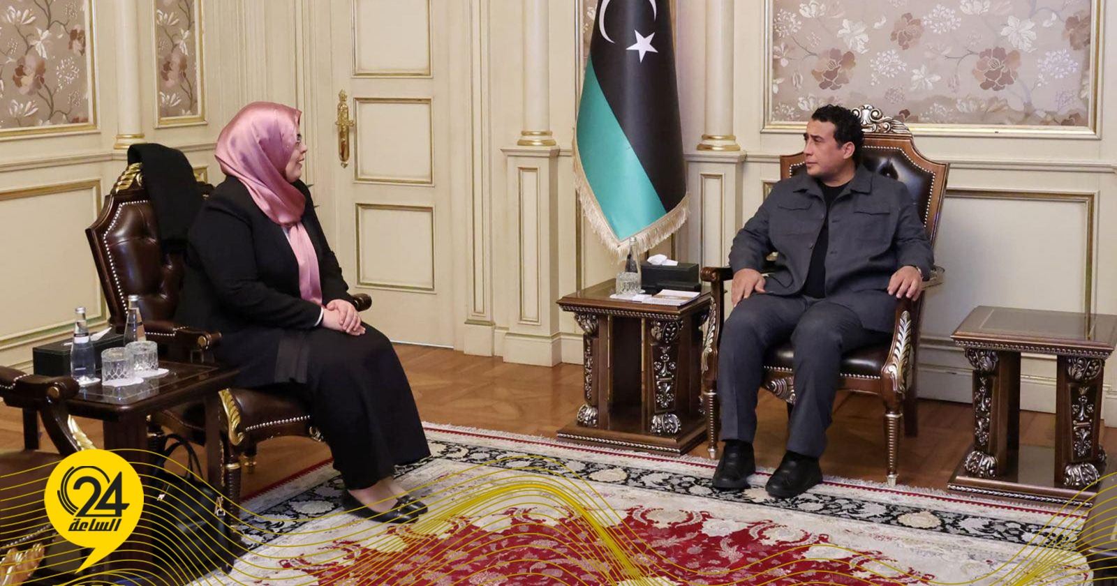 ليبيا – المنفي يناقش أوضاع السجن وحقوق الإنسان مع البوسيفي