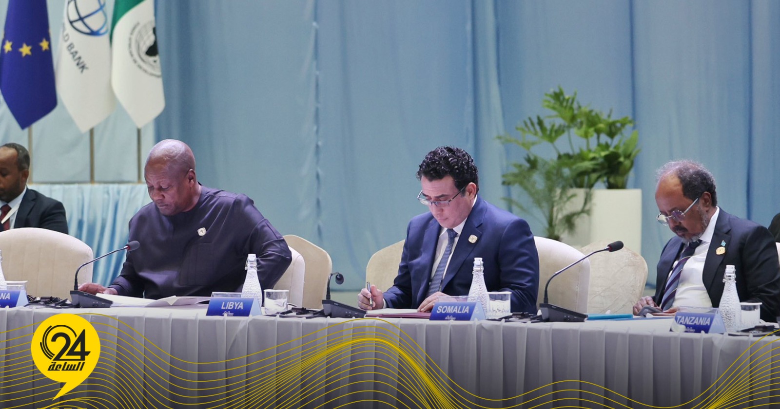 ليبيا – “المنفي” يشارك في أعمال القمة الإفريقية الإيطالية بأديس أبابا