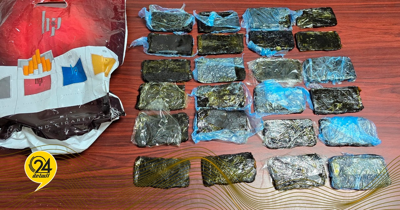 ليبيا – ضبطت المباحث الجنائية كمية كبيرة من مخدر الحشيش في مساعد