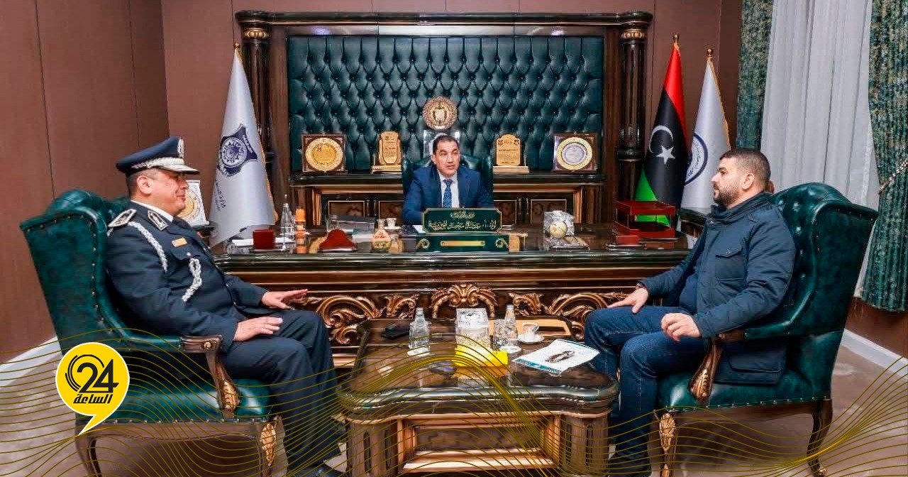 ليبيا – أبو زريبة وعقيم يبحثان مع مدير أمن سبها الخطة الأمنية لشهر رمضان