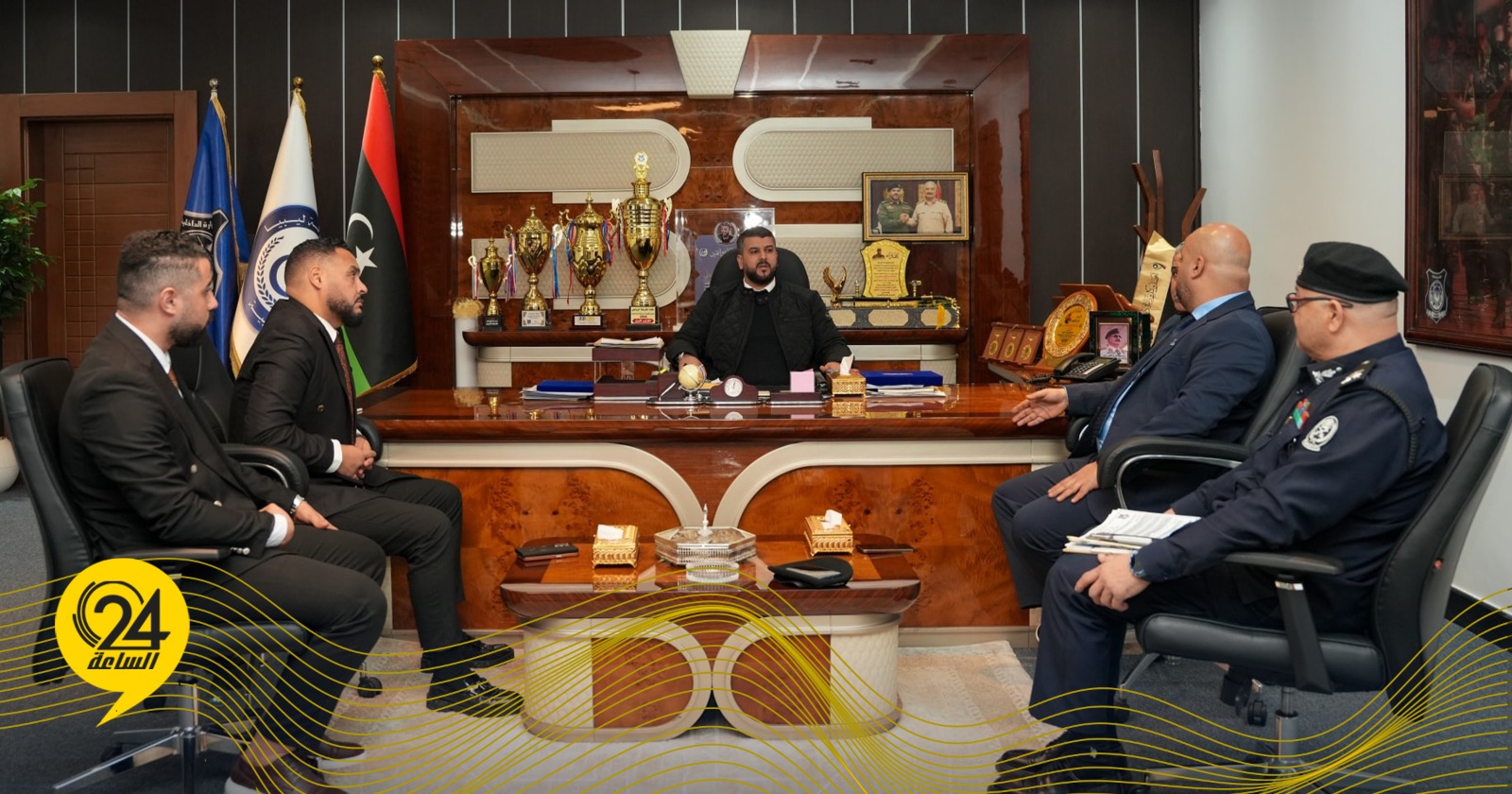 ليبيا – عقيم يبحث مع مصرف الوحدة تفعيل الخدمات الالكترونية في معاملات وزارة الداخلية