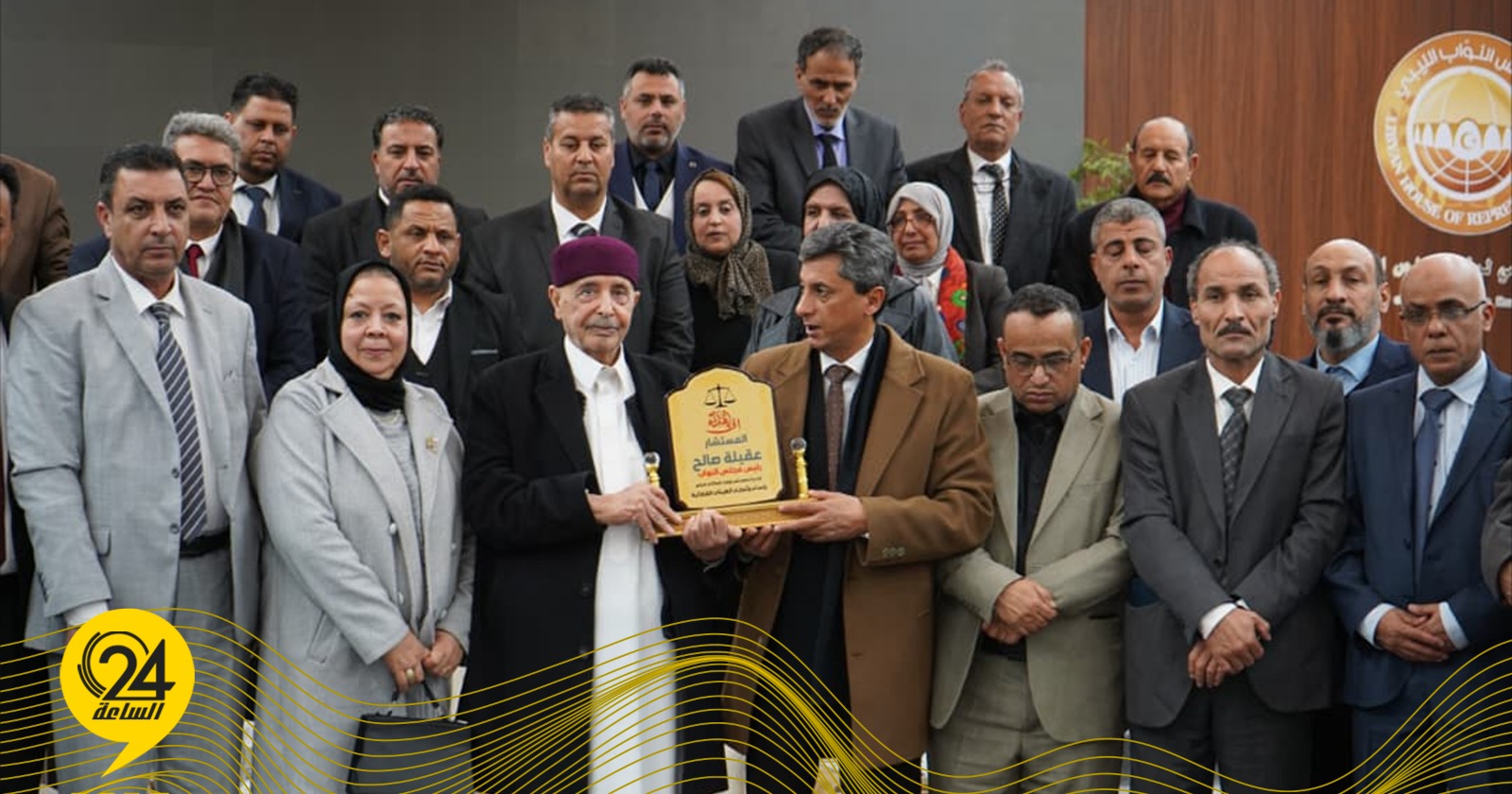 ليبيا – رؤساء الهيئات القضائية يعلنون خلال لقائهم عقيلة صالح بطلان حكم الغرفة الدستورية