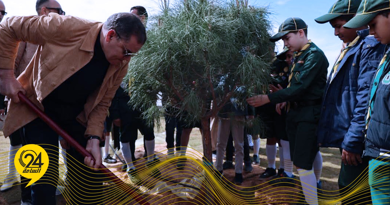ليبيا – الدبيبة: زرعت أول شجرة في طرابلس احتفالاً بشهر فبراير