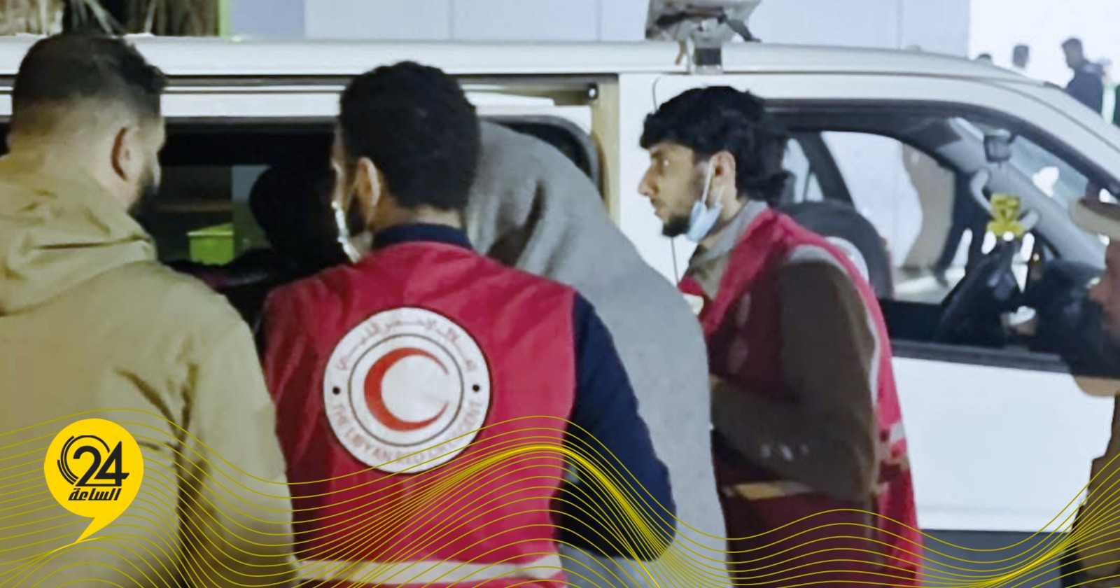 ليبيا – الهلال الأحمر ينقذ ضحايا غرق قارب بين التميمي وأم الرزم