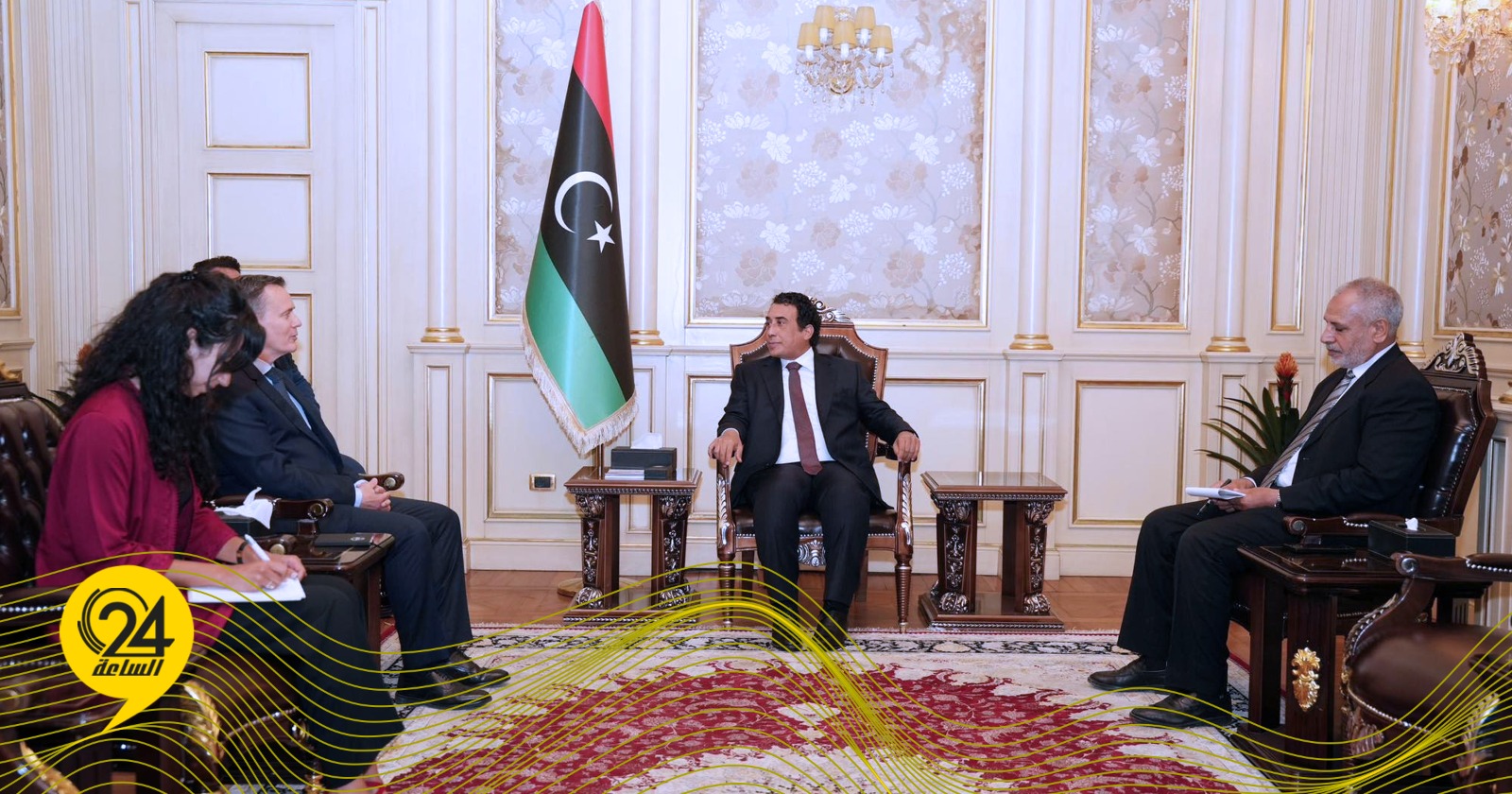 ليبيا – المنفي والسفير الفرنسي يبحثان تطورات المشهد السياسي والاقتصادي