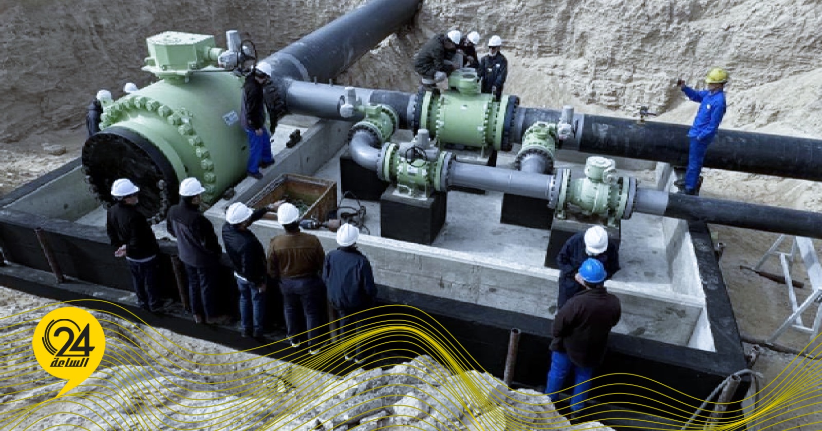 ليبيا – شركة النفط الوطنية تدشن المرحلة الأولى من خط الغاز الرابط بين الفرج والبريقة