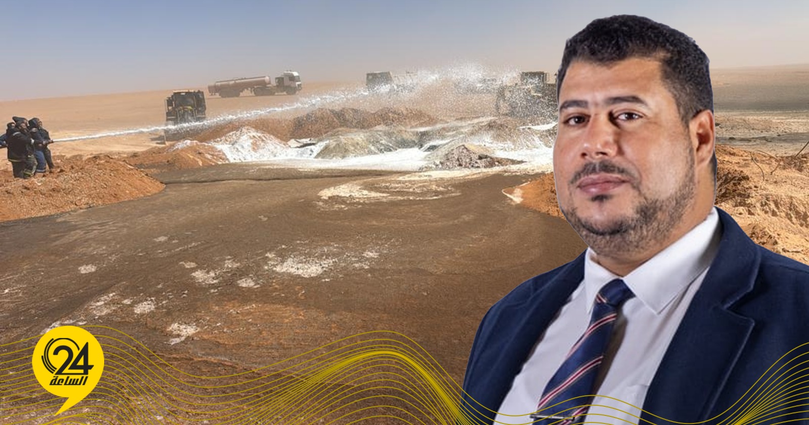 ليبيا – مسعود: التعامل الاحترافي والسريع مكّن من احتواء خط الشرارة في وقت قياسي