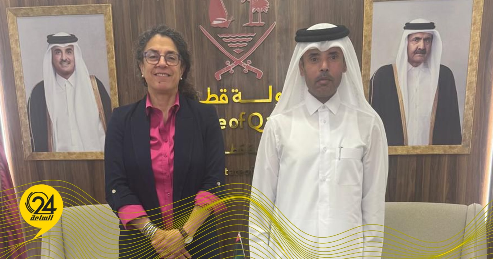 “ستيفاني خوري” تبحث مع سفير قطر “دعم الحوار المهيكل”