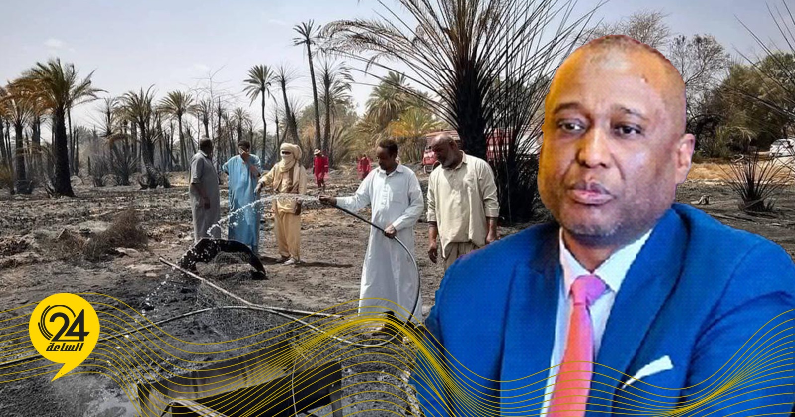 ليبيا – دين غات: أضرار الحريق كانت محدودة بفضل سرعة التدخل