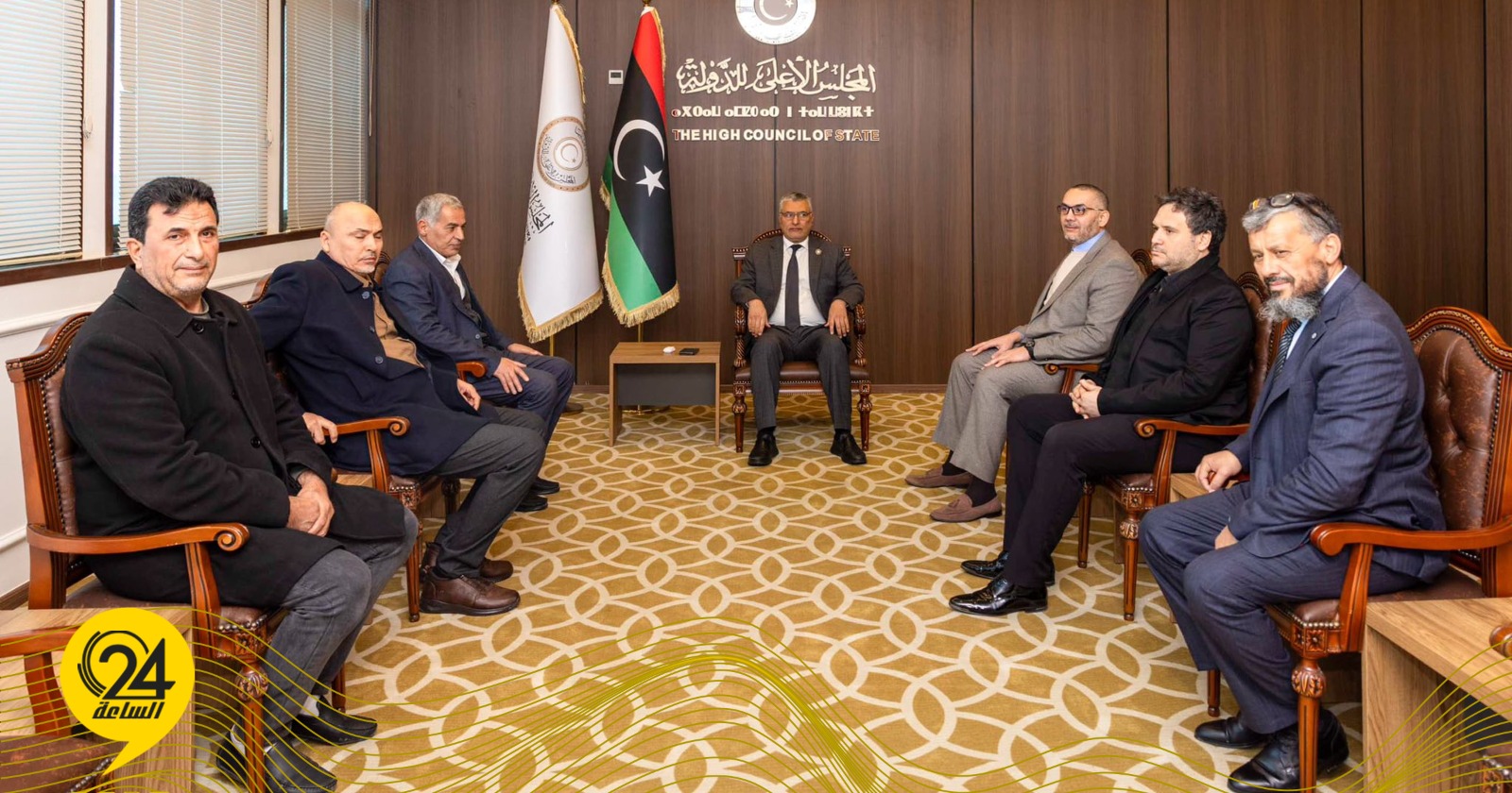 مجلس الدولة: تكالة يبحث حماية الأمن القومي. #الساعة24 