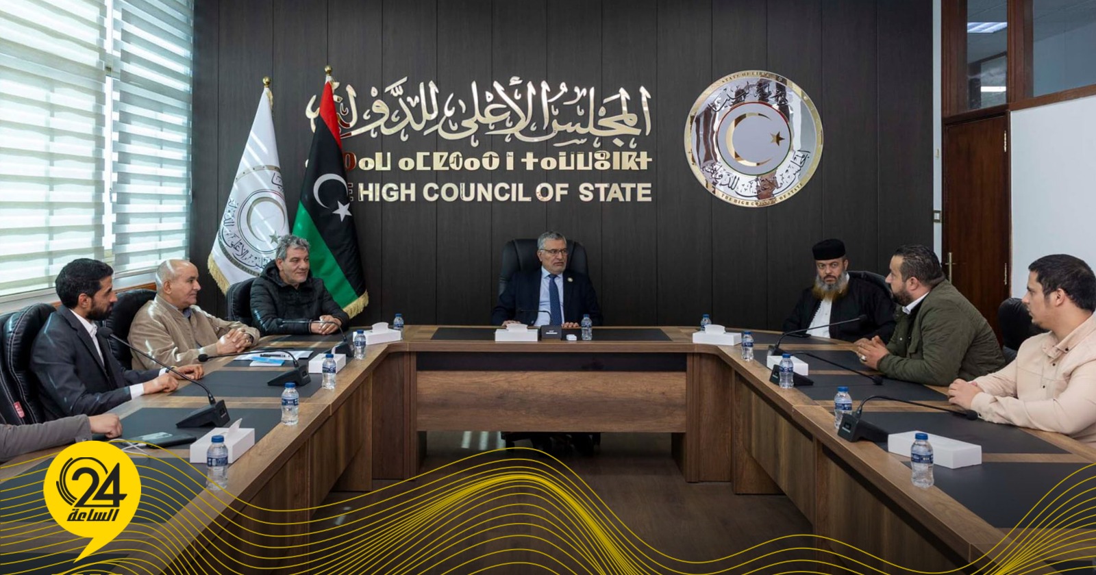 مجلس الدولة: تكالة بحث حل مشاكل المؤسسات بالتحول الرقمي. #الساعة24 