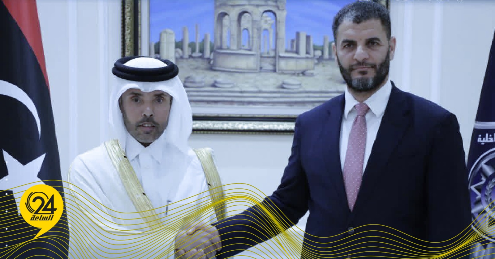 الطرابلسي: أنا حريص على تطوير التعاون مع قطر. #الساعة24 