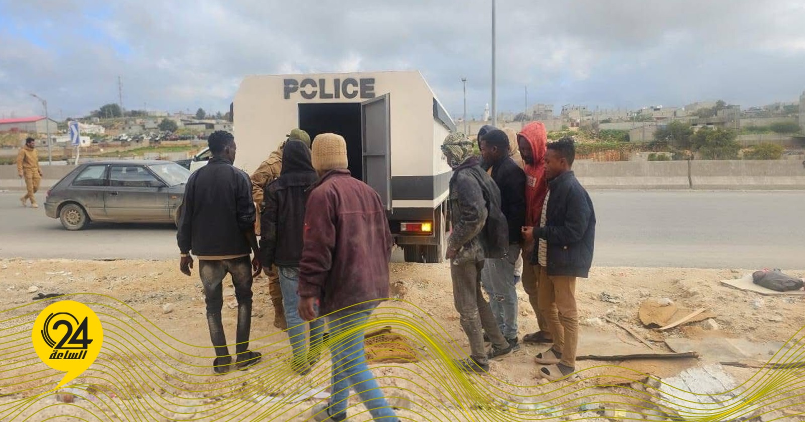 ليبيا – جهاز مكافحة الهجرة غير الشرعية: القبض على 36 شخصاً من 4 جنسيات بالبيضاء