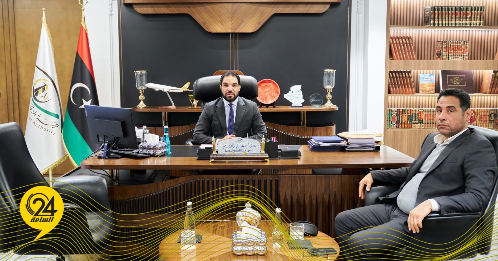 ليبيا – قادربوه يبحث مع صندوق الاستثمار الليبي متابعة المشاريع الاستثمارية والرقابة المستمرة
