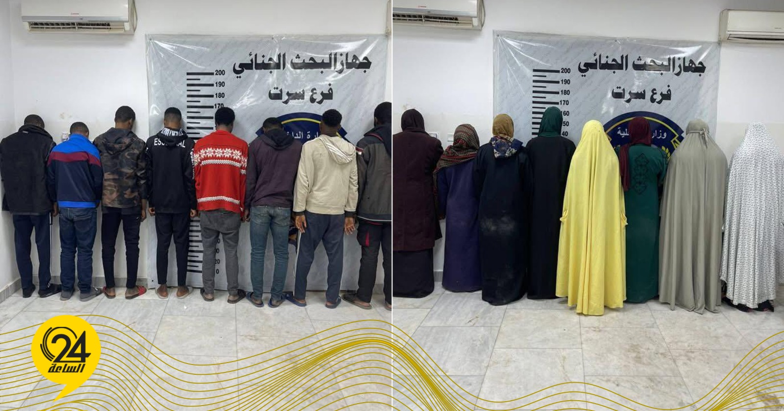 ضبط عمالة وافدة تمارس أفعالاً منافية للآداب وتعاطي الخمور والمخدرات بمنزل في سرت