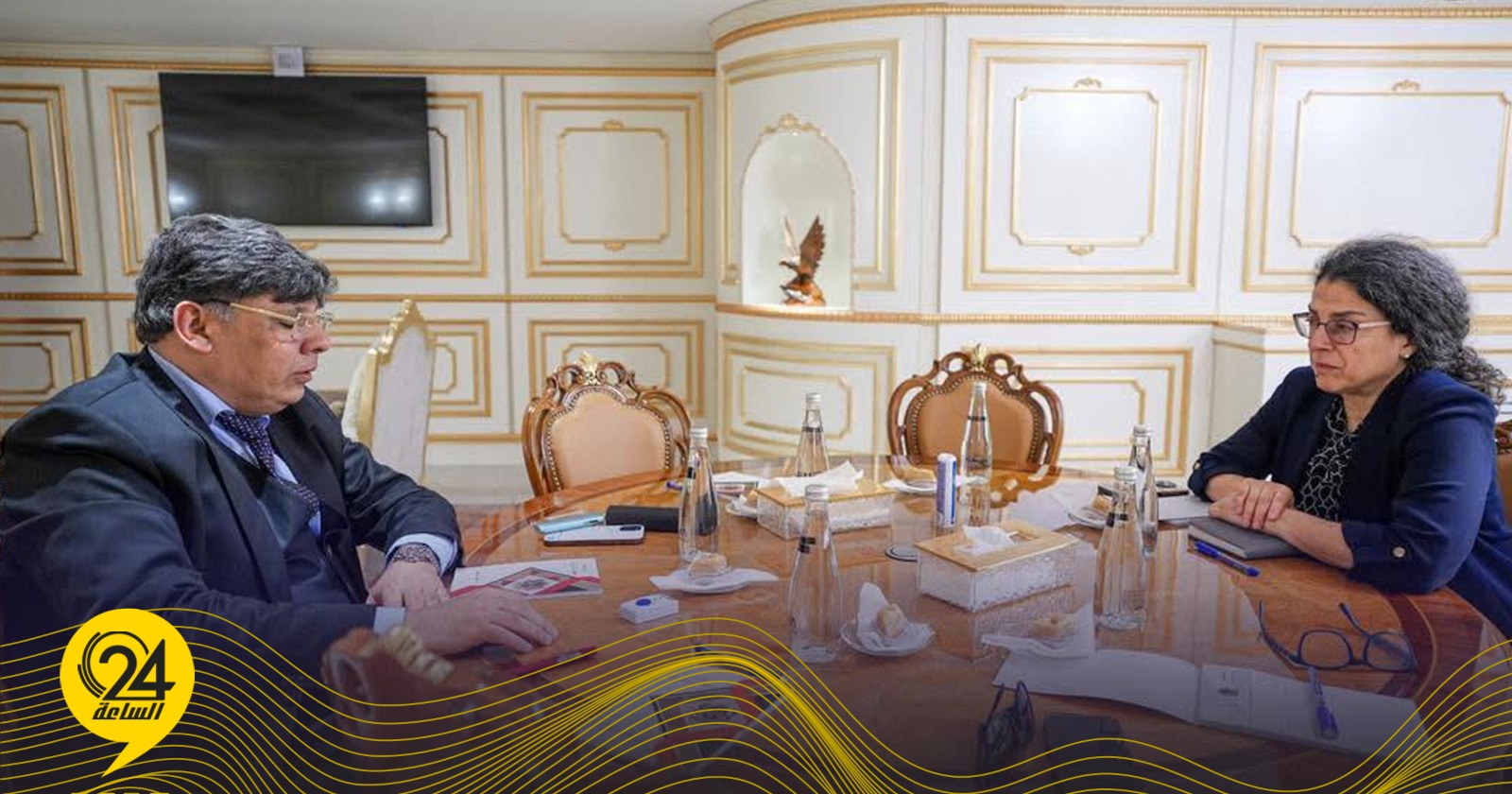 البعثة الأممية: الصور أطلع ستيفاني خوري على جهوده لمعالجة انقسامات السلك القضائي. #الساعة24 