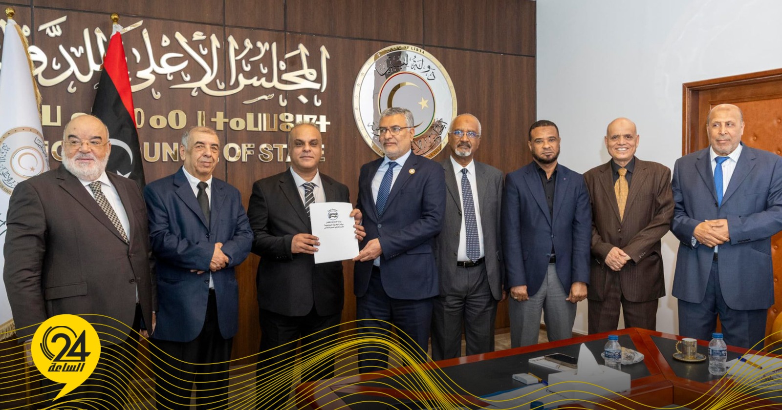 مجلس الدولة: تكالة حضر تسليم مذكرة تفاهم للحماية من الملوثات الإشعاعية. #الساعة24 