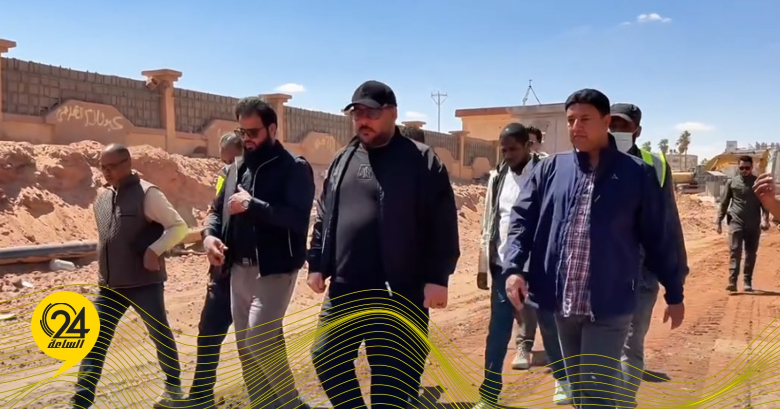 الفرجاني يتفقد مشروع جسر بطل العبور وتطوير طريق شارع جمال عبدالناصر في سبها