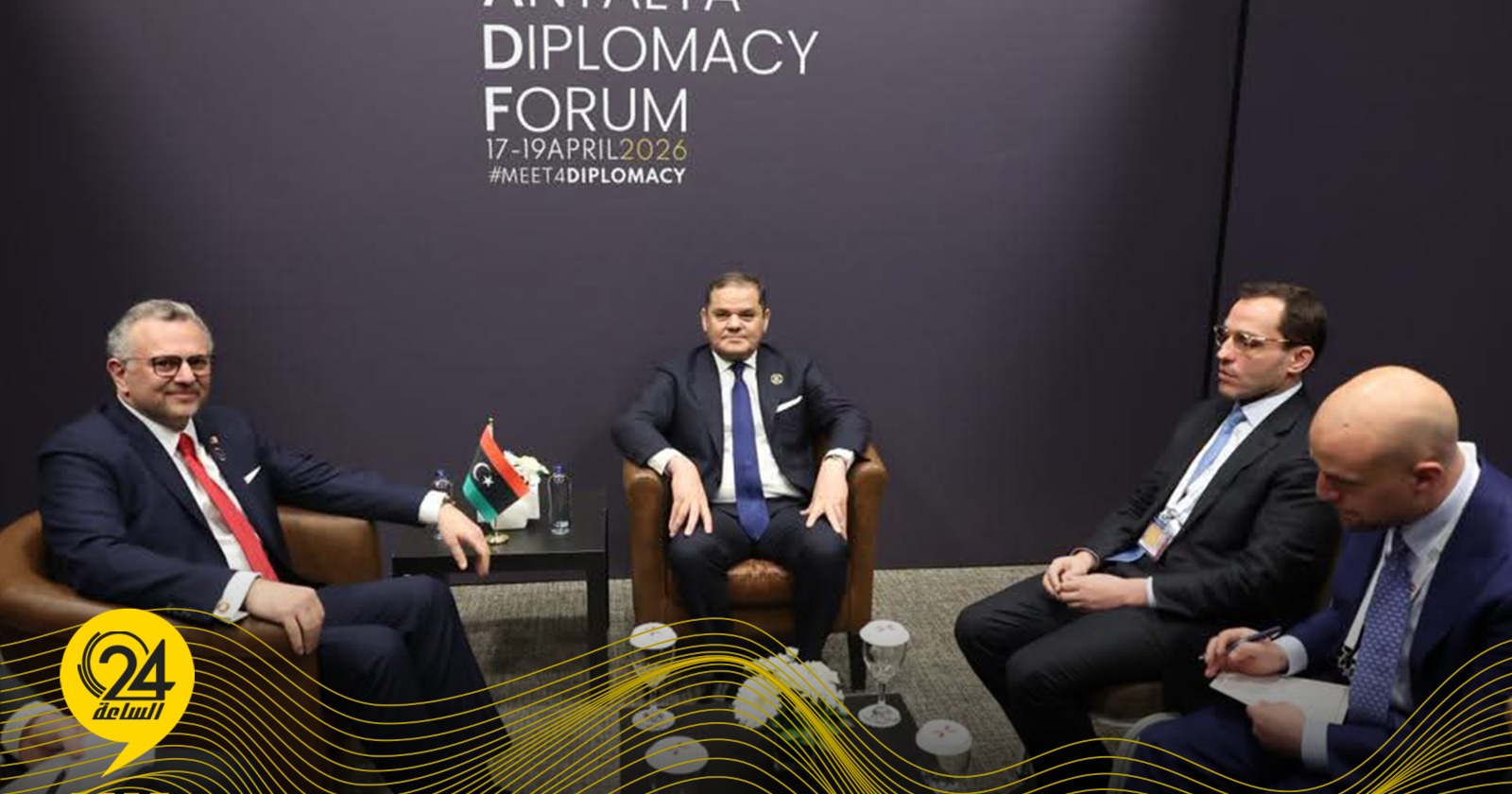 الدبيبة يلتقي مسعد بولس على هامش منتدى أنطاليا الدبلوماسي في تركيا