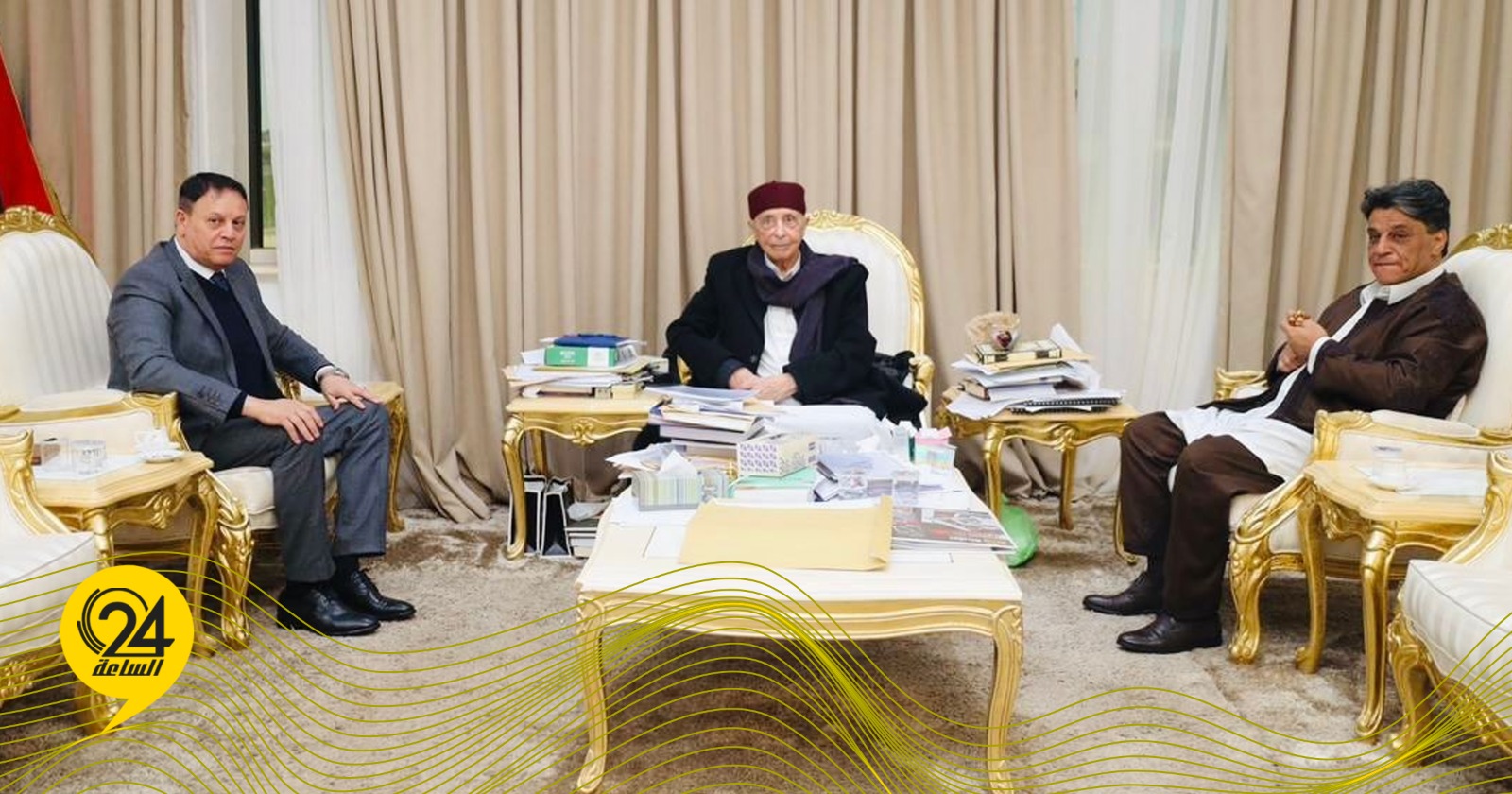 صالح والقوي يبحثان سبل تعزيز التعاون بين السلطتين التشريعية والقضائية