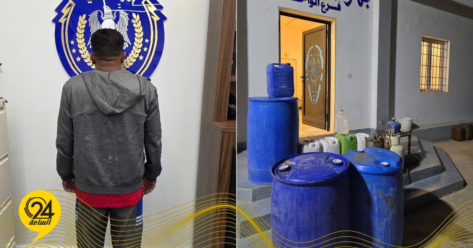 ليبيا – البحث الجنائي: ضبط مصنع للخمور في مدينة جالو