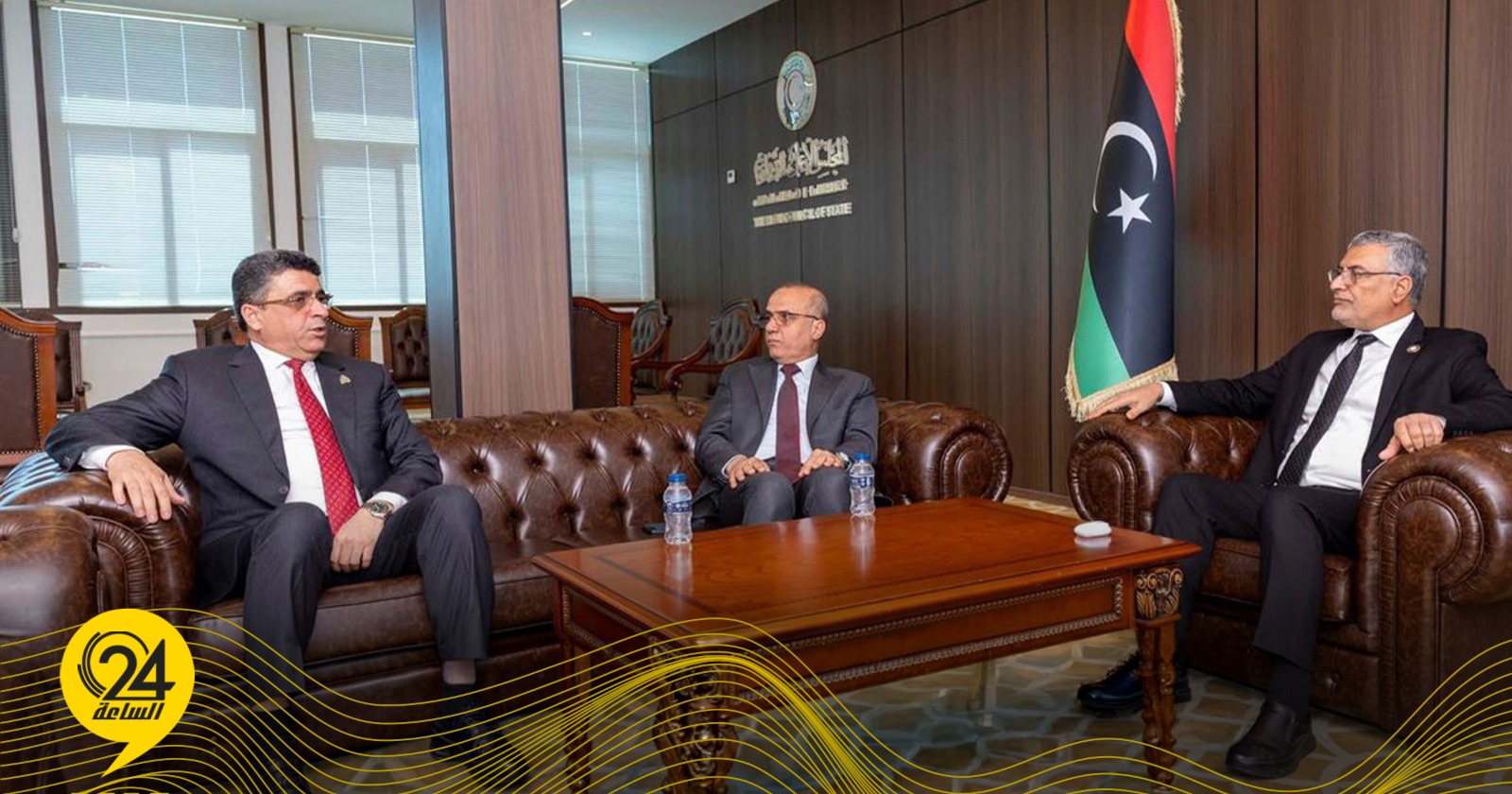 تكالة واللافي وشكشك يبحثون دعم الاستقرار المؤسسي #الساعة24 