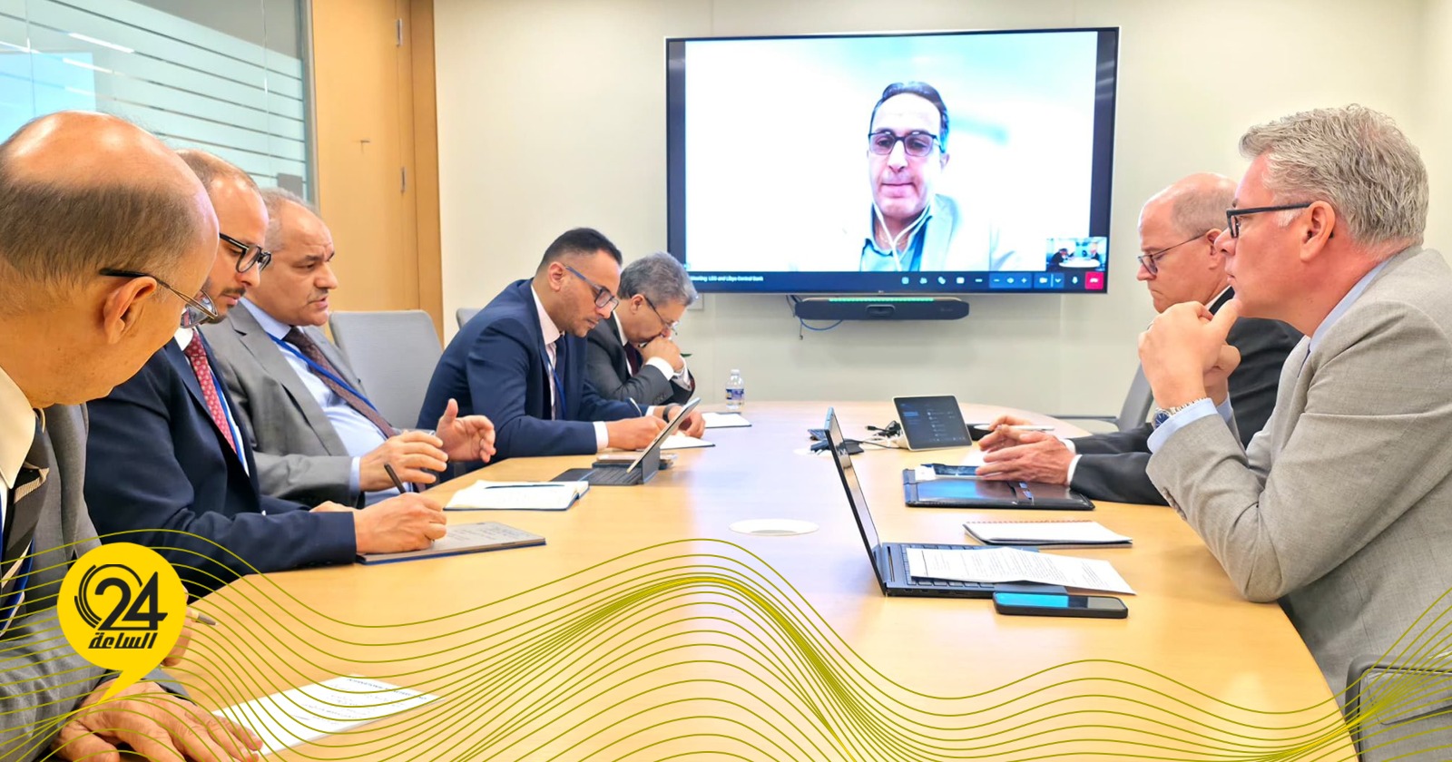 محافظ المركزي يبحث مع صندوق النقد تعزيز الأطر القانونية للحوكمة المالية