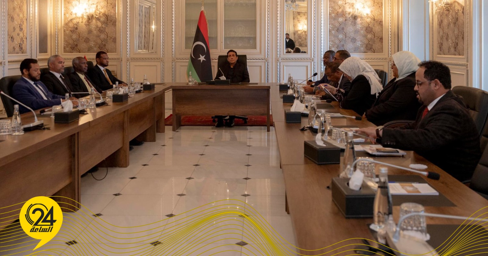 ليبيا – المنفي يبحث مع وفد مجلس الدولة التحديات الخدمية والمعيشية