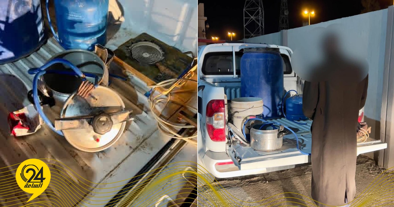 مديرية الجفرة: ضبط شخص يقوم بتصنيع الخمور المحلية وترويجها في هون
