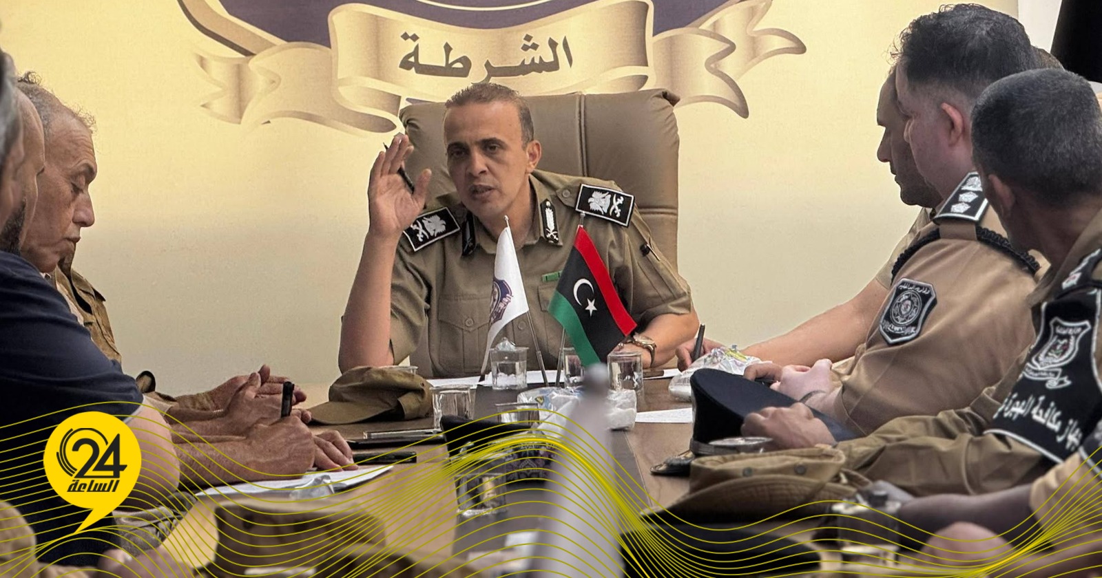 اجتماع أمني بأجدابيا لمتابعة تنفيذ خطة مكافحة الهجرة وتنظيم 