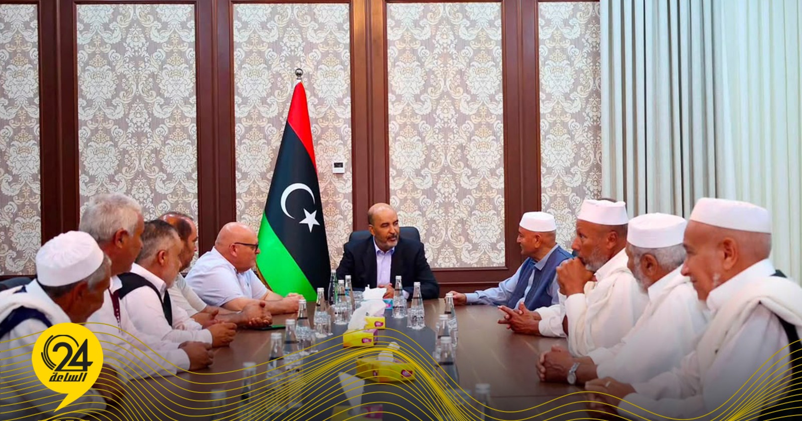 ليبيا – في لقاء مع وجهاء ومشايخ الزاوية الكبرى الكوني يؤكد الحفاظ على وحدة ليبيا ليبيا – في لقاء مع وجهاء ومشايخ الزاوية الكبرى الكوني يؤكد الحفاظ على وحدة ليبيا